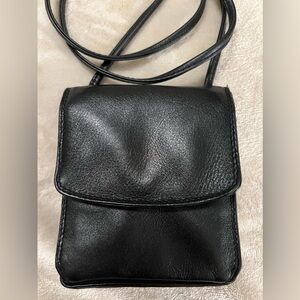Derek Alexander Small Leather Crossbody Wallet